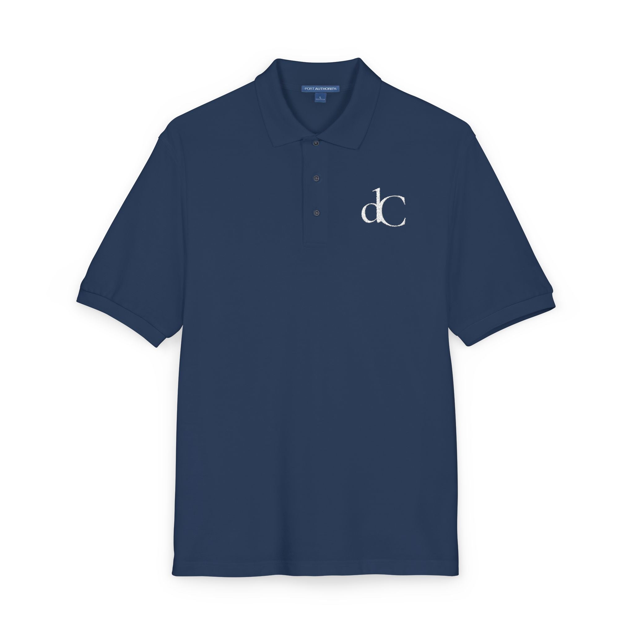 The Cadet | Navy Embroidered Polo Shirt — dC Monogram