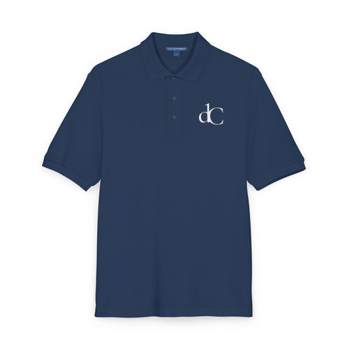 The Cadet | Navy Embroidered Polo Shirt — dC Monogram