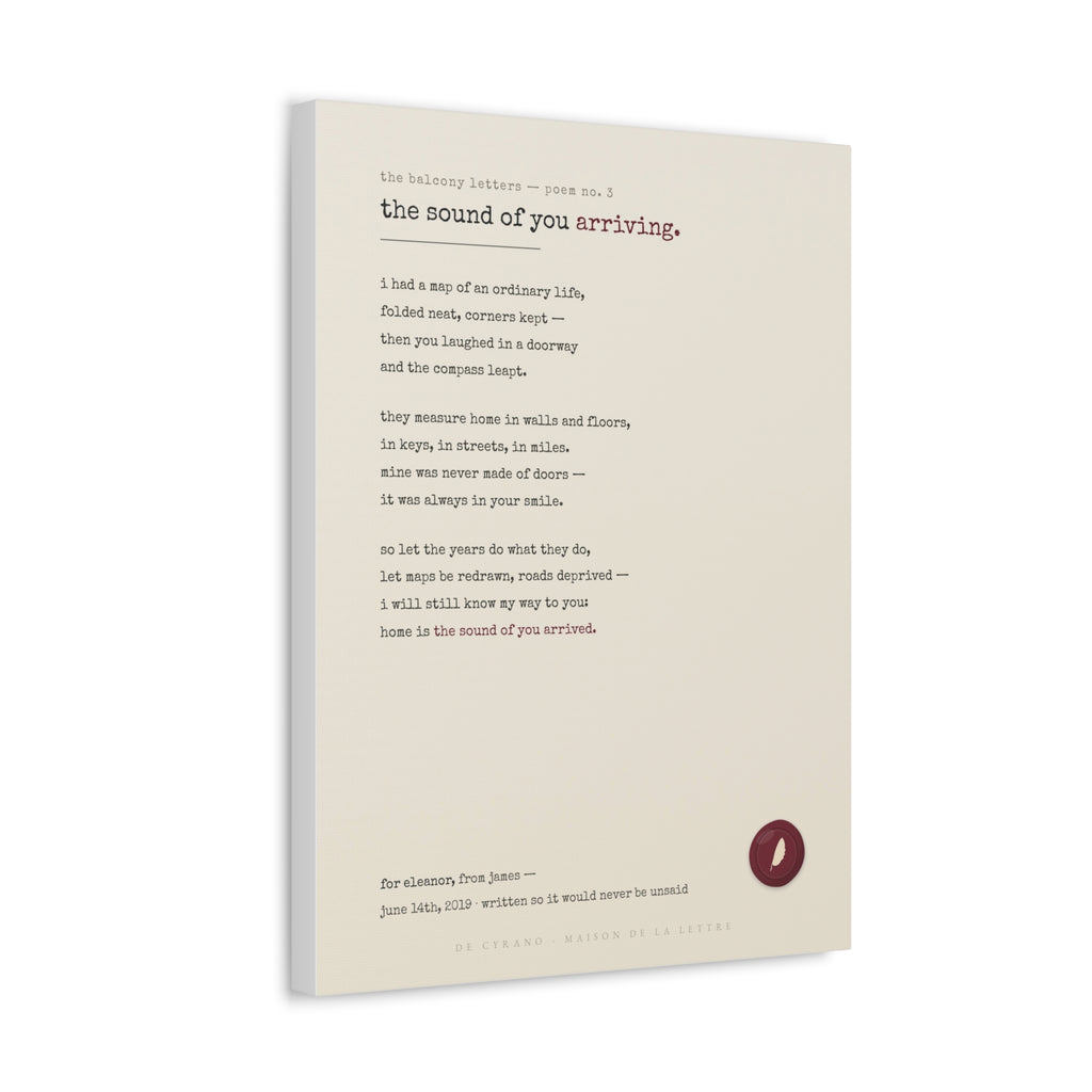 Le Poème — Your Story in Verse on Canvas