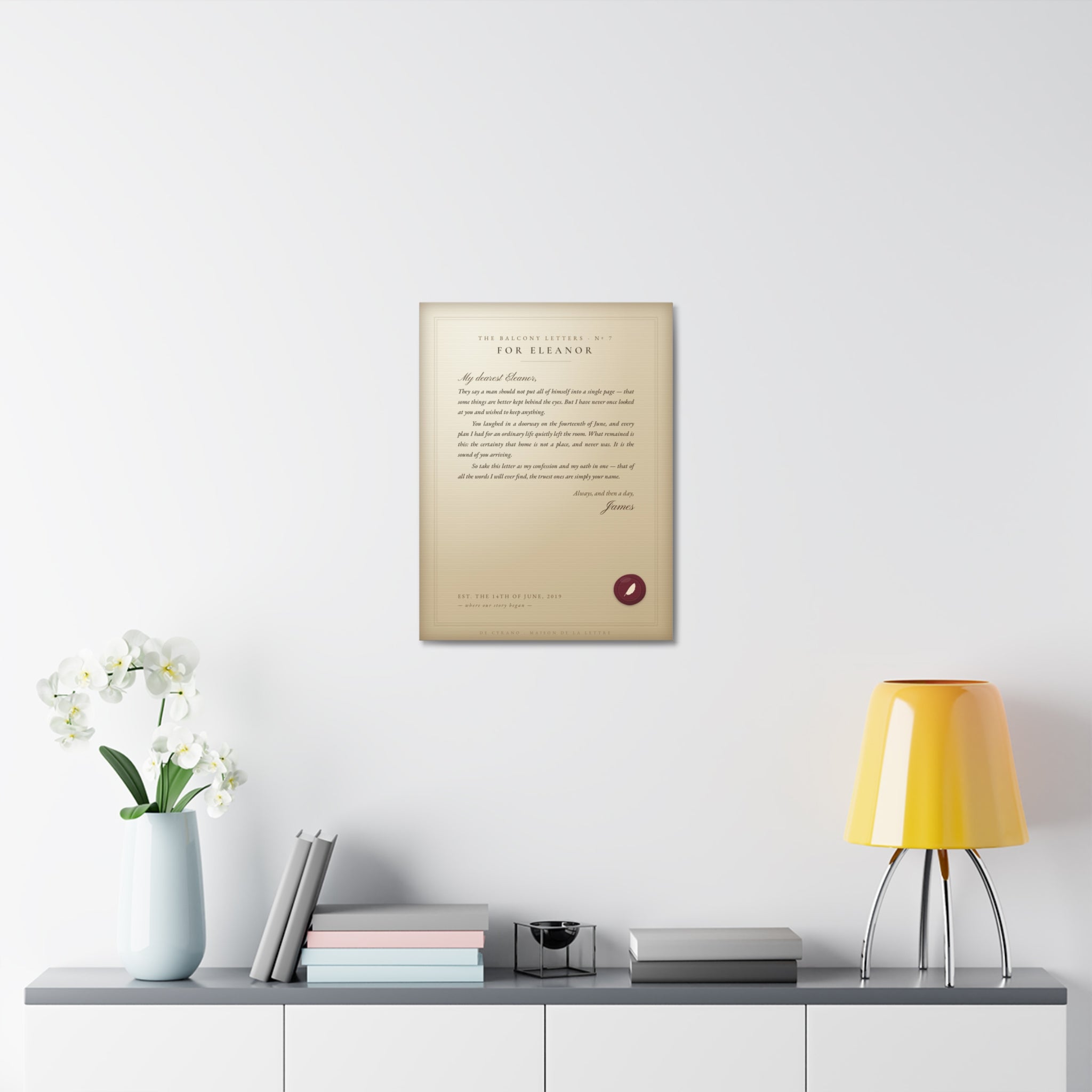 La Lettre — Your Love Letter on Canvas