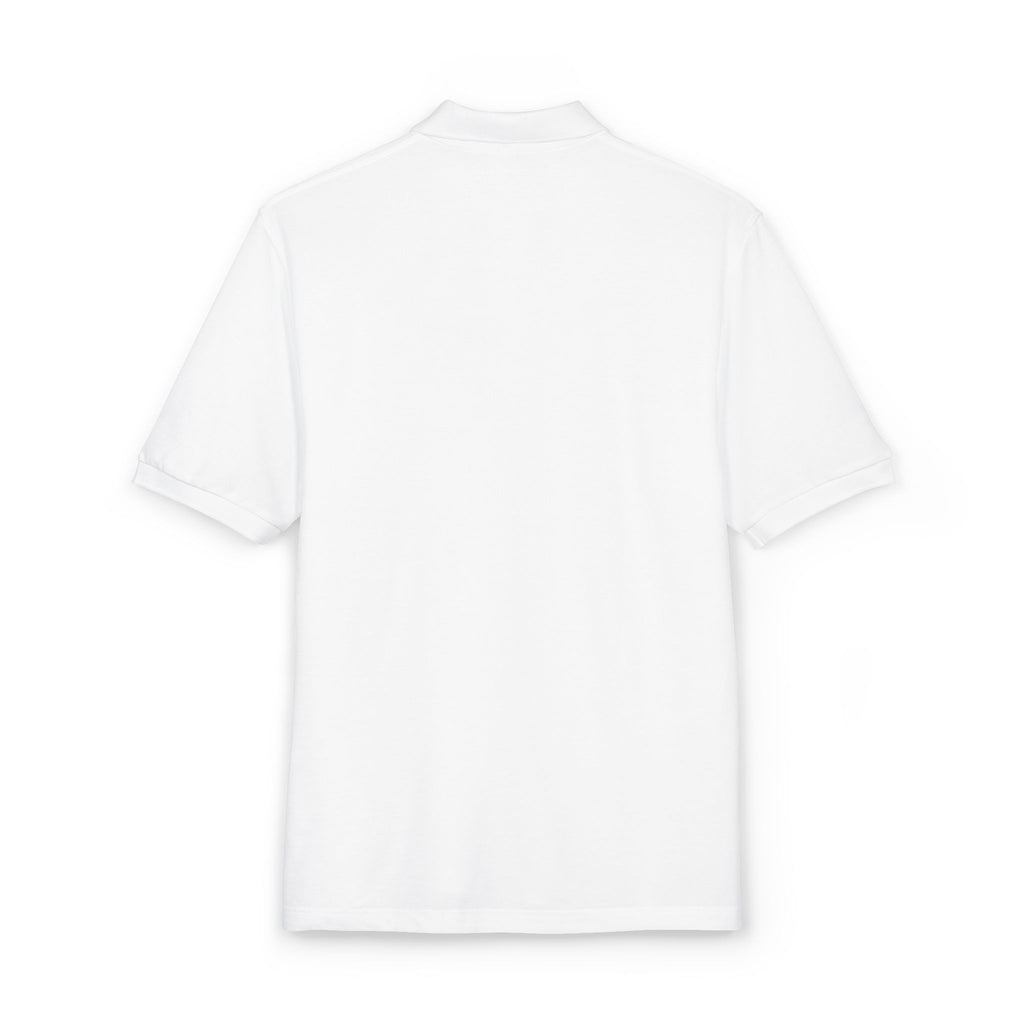 The Roxane | White Embroidered Polo Shirt — dC Monogram