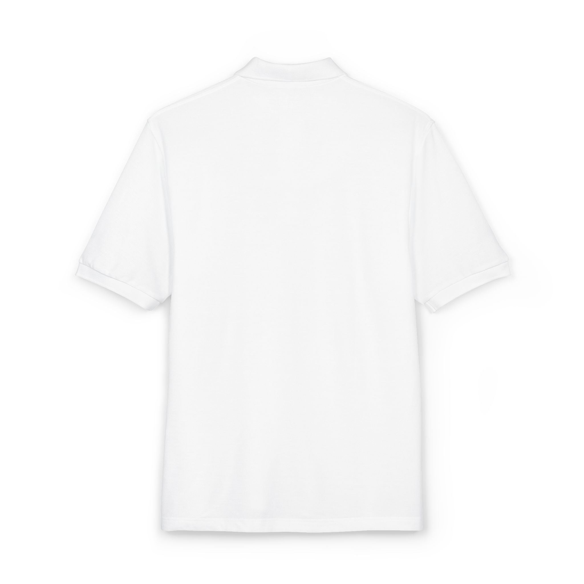 The Roxane | White Embroidered Polo Shirt — dC Monogram