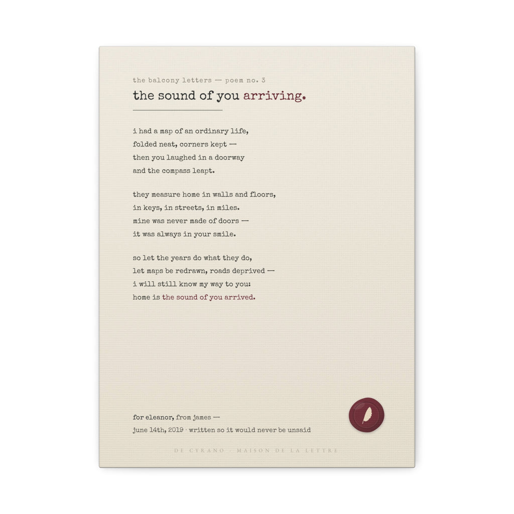 Le Poème — Your Story in Verse on Canvas
