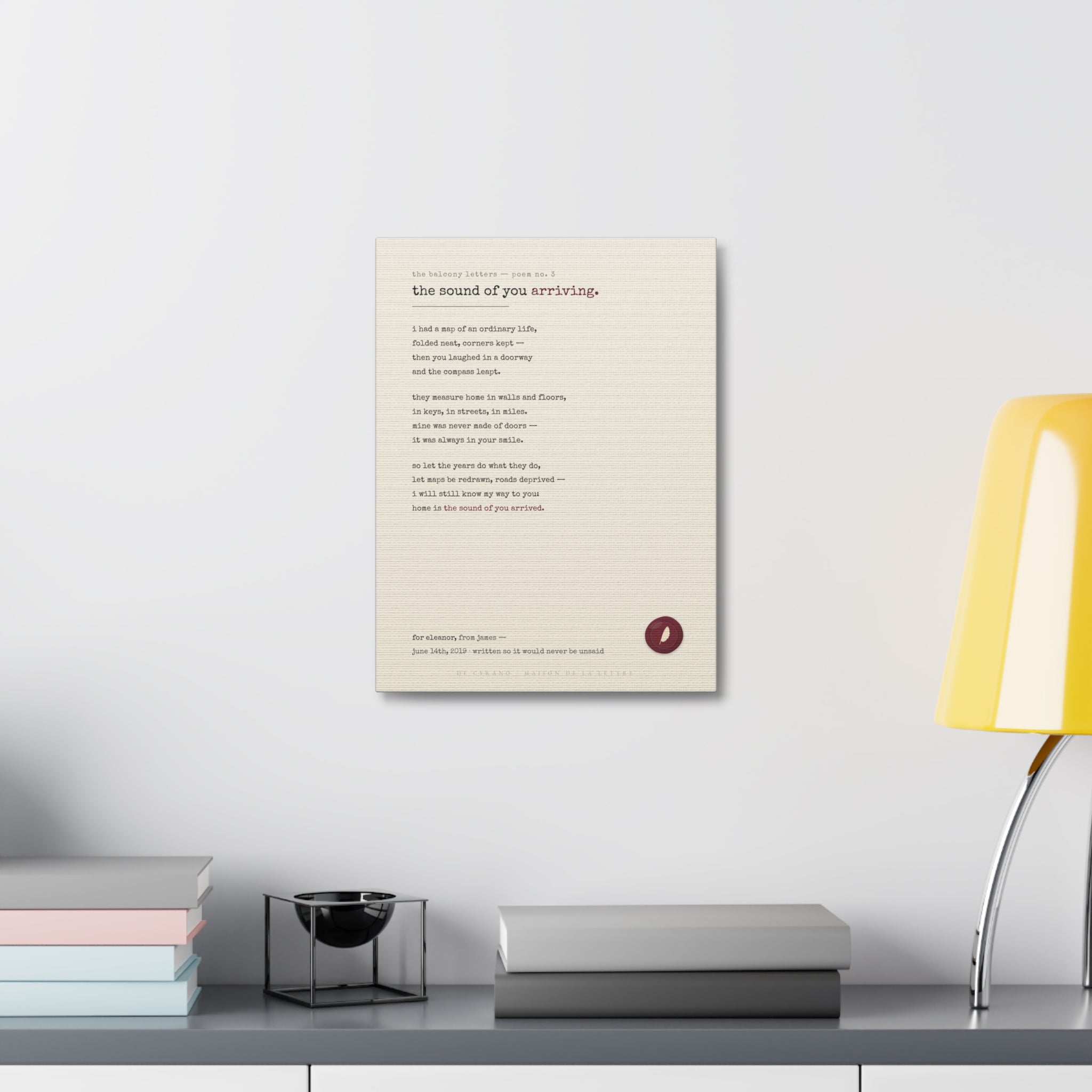 Le Poème — Your Story in Verse on Canvas