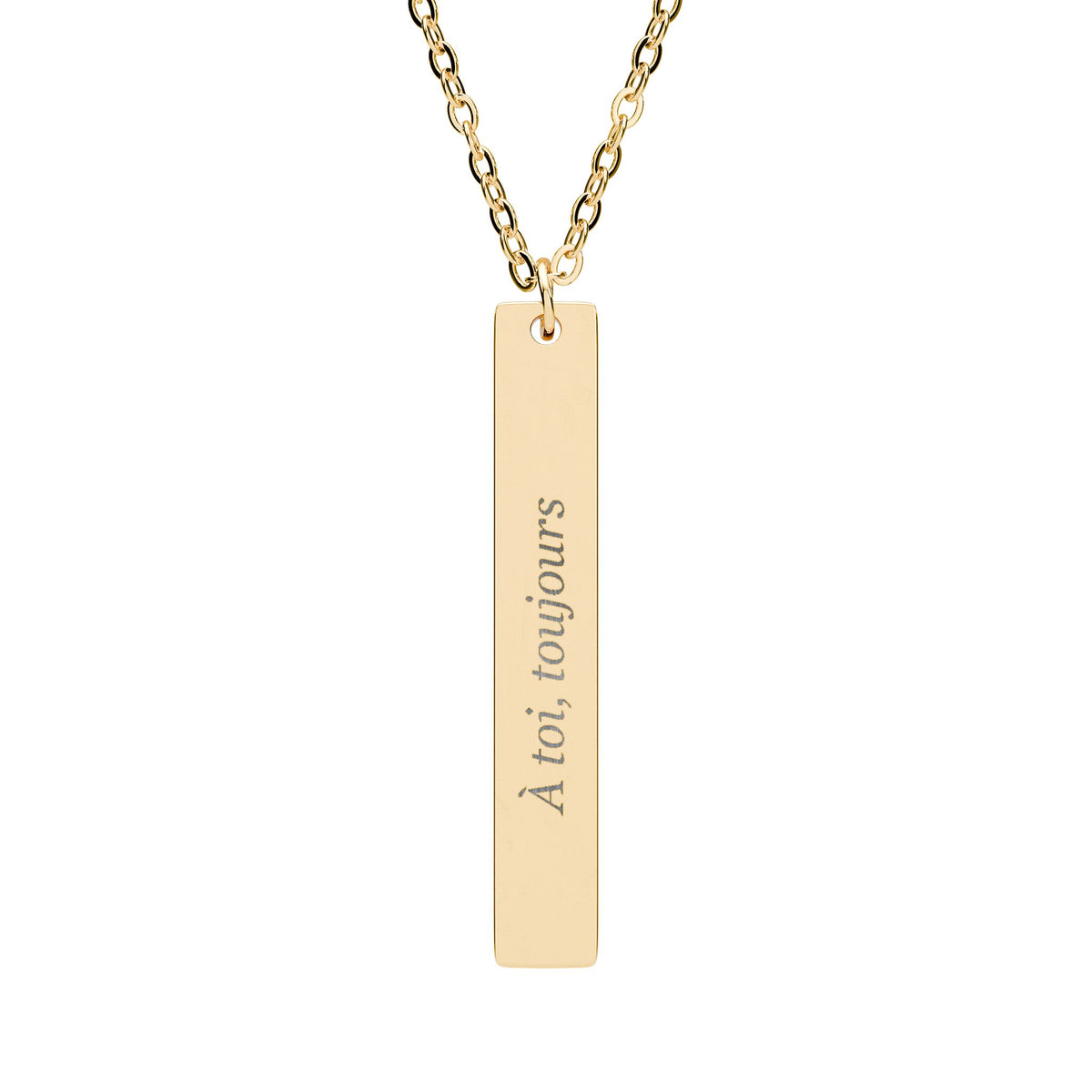 La Ligne — one line from your letter, engraved