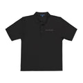 The Balcony | Black Embroidered Polo Shirt — Signature Wordmark