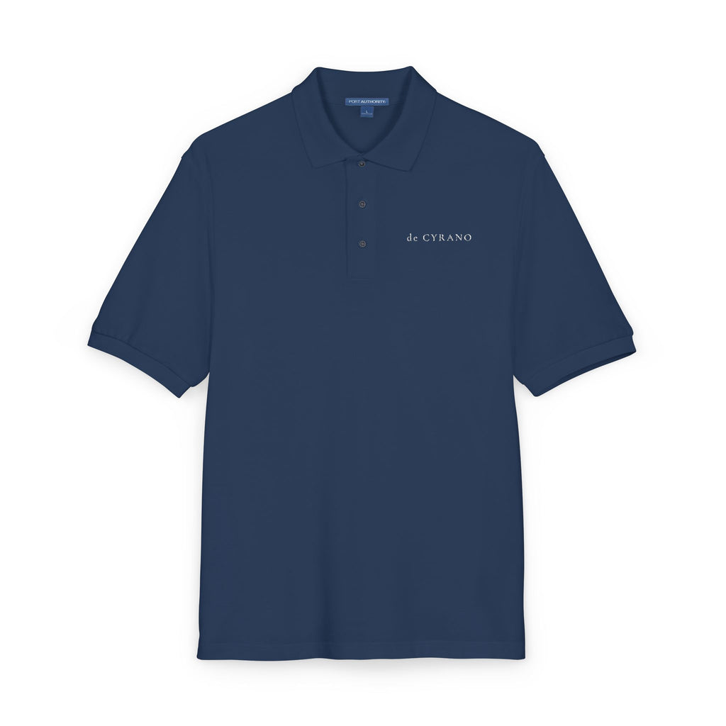 The Gazette | Navy Embroidered Polo Shirt — Signature Wordmark