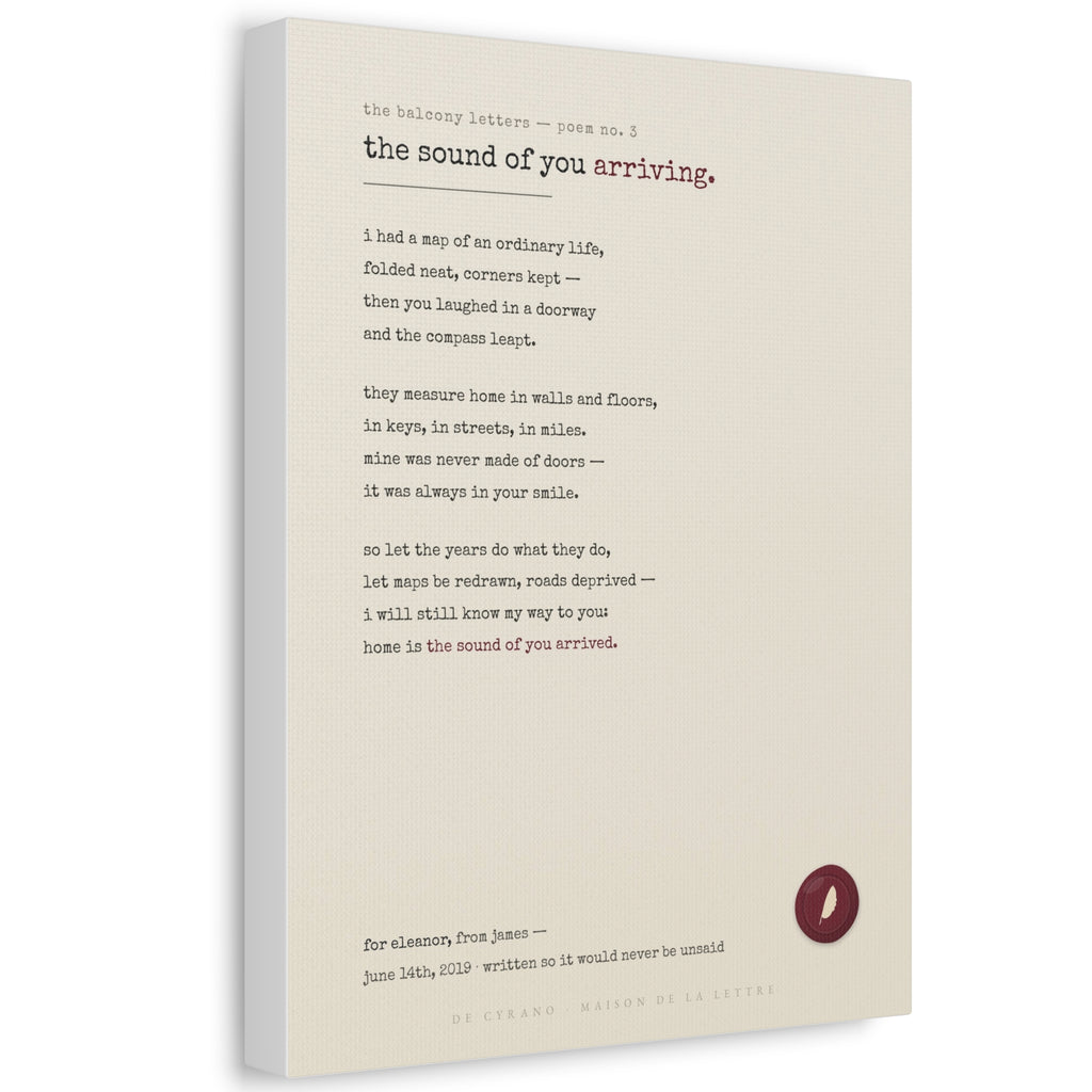 Le Poème — Your Story in Verse on Canvas