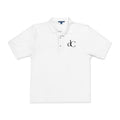 The Roxane | White Embroidered Polo Shirt — dC Monogram