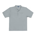 The Montfleury | Cool Grey Embroidered Polo Shirt — Signature Wordmark