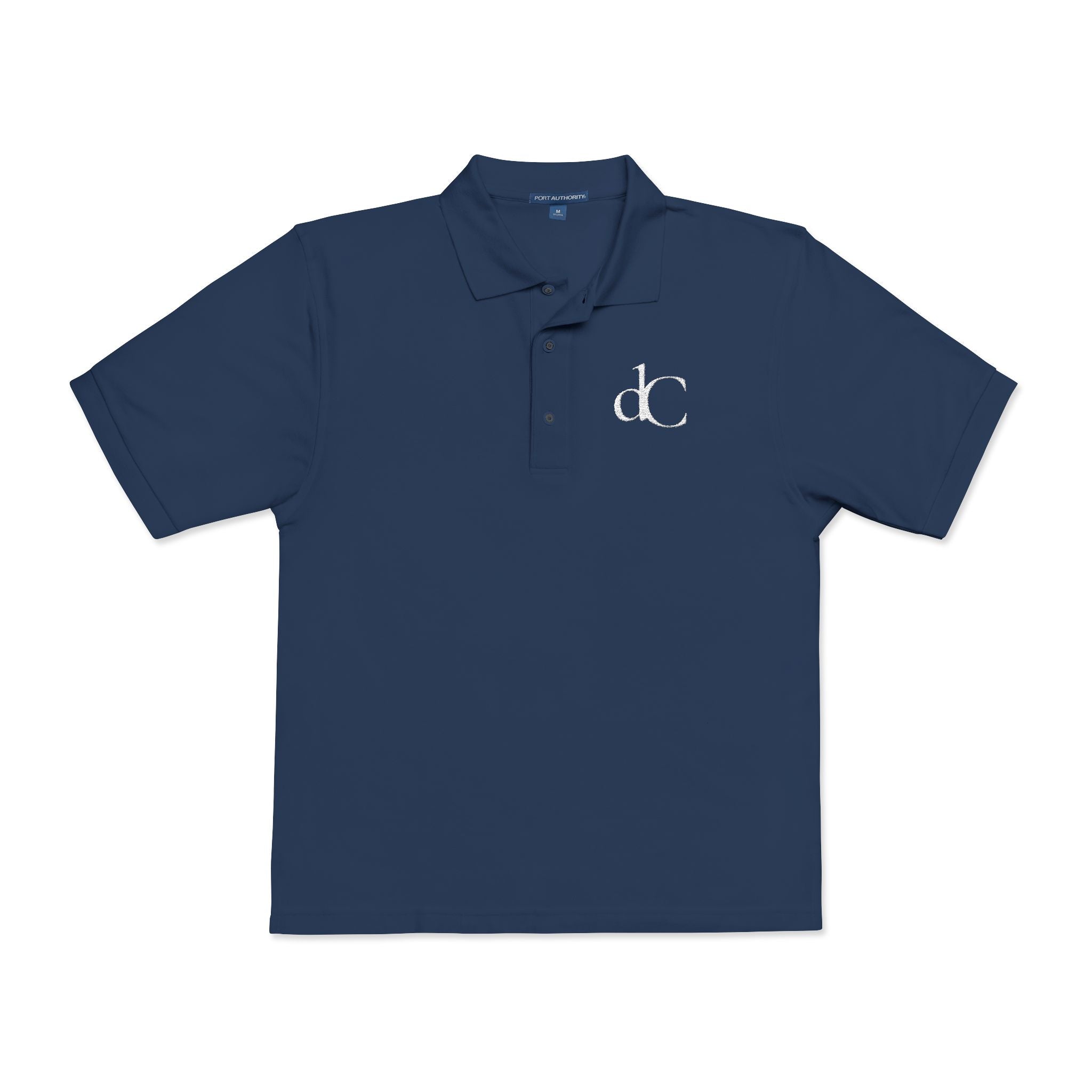 The Cadet | Navy Embroidered Polo Shirt — dC Monogram