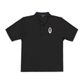 The Panache | Black Embroidered Polo Shirt — Feather Crest