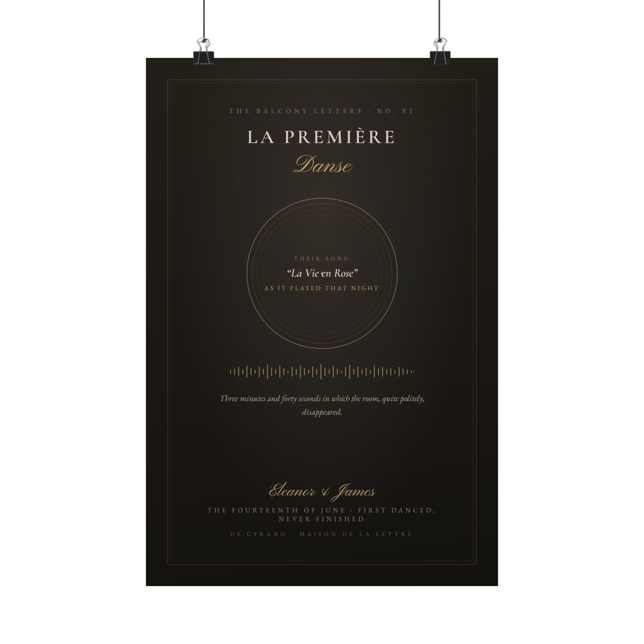 La Première Danse — Your First Dance, Made Into Art