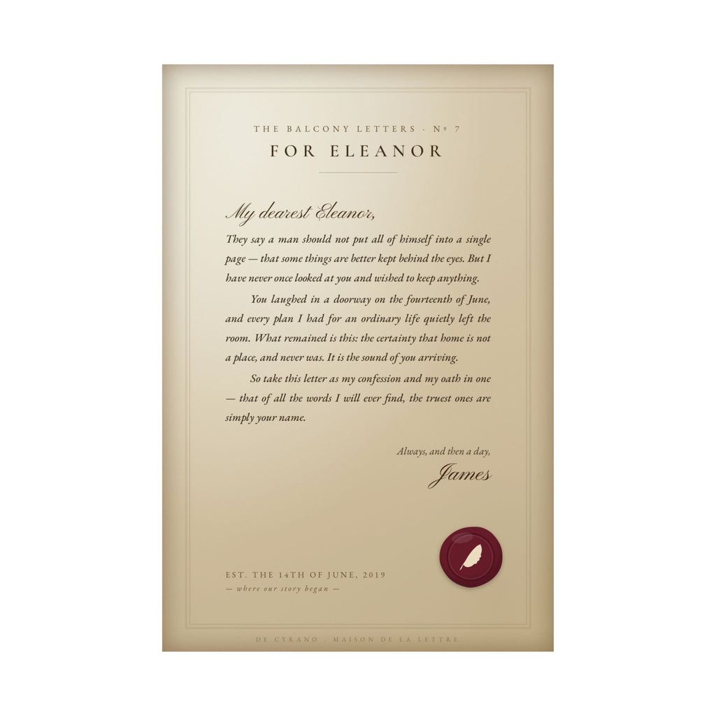 La Lettre — Your Love Letter, Made Into Art
