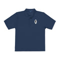 The Poet | Navy Embroidered Polo Shirt — Feather Crest