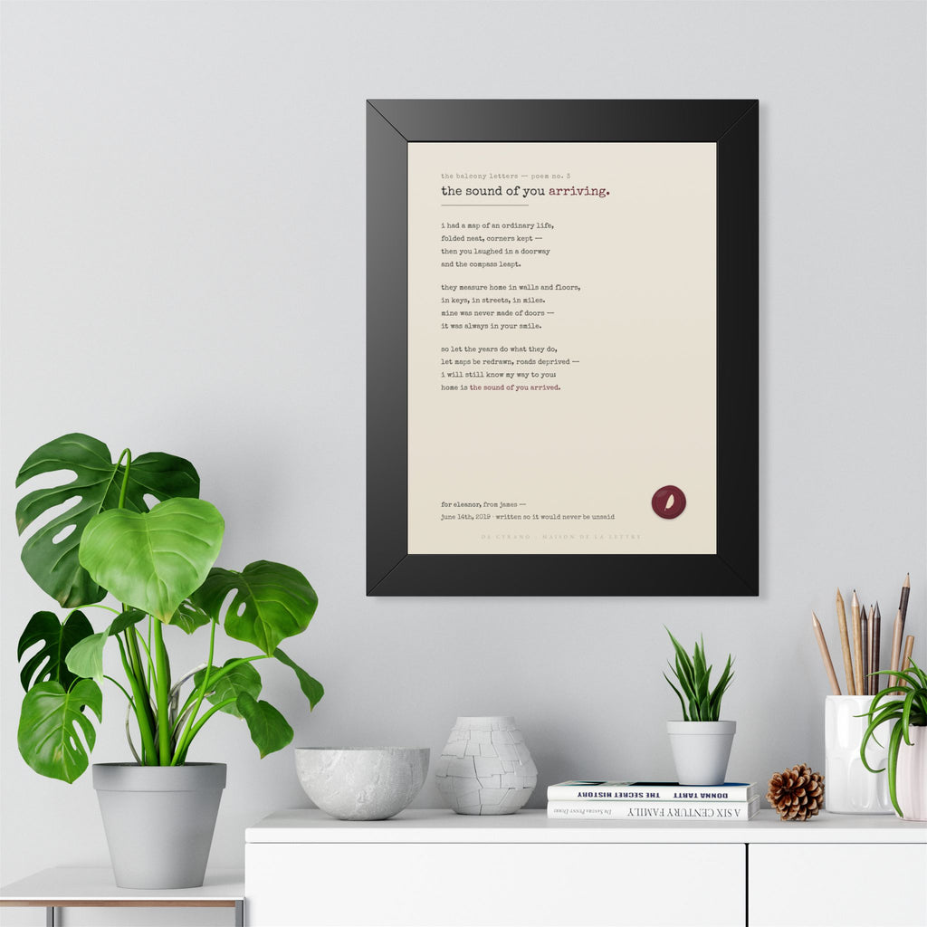 Le Poème — Your Story in Verse, Framed