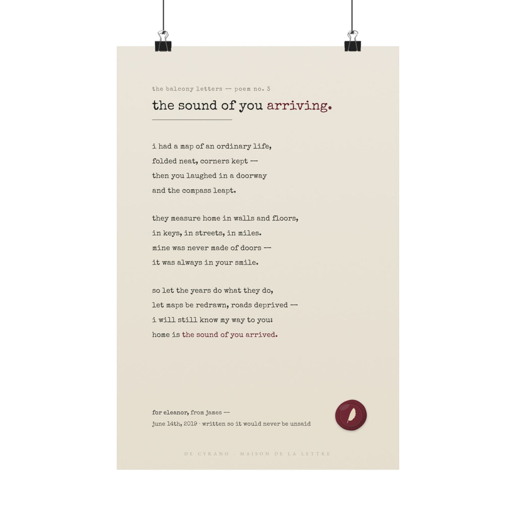 Le Poème — Your Story, Written in Verse