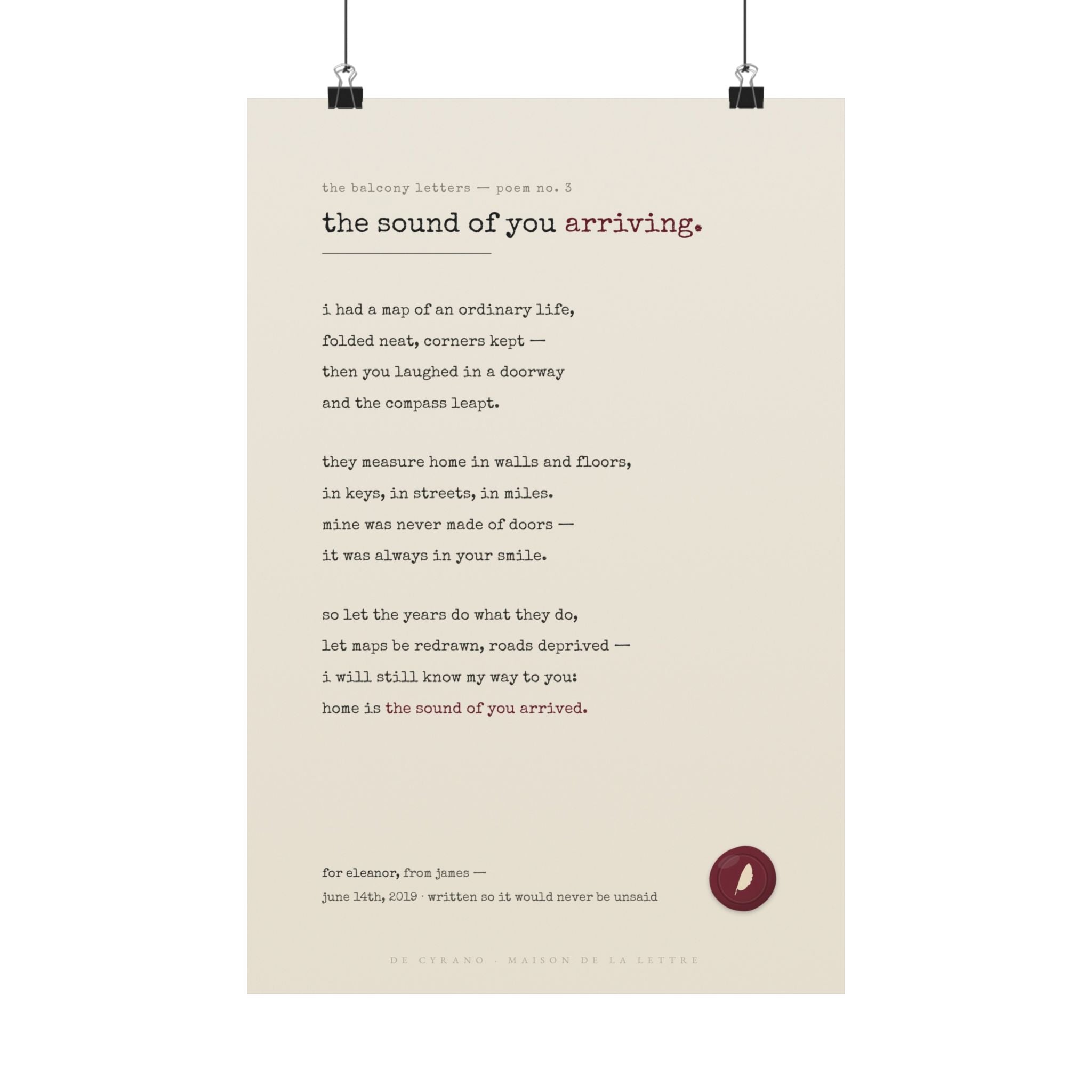 Le Poème — Your Story, Written in Verse