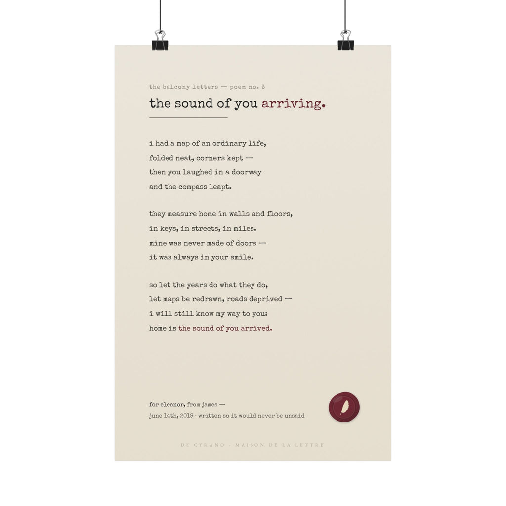Le Duo de Cyrano — Your Letter + Your Poem