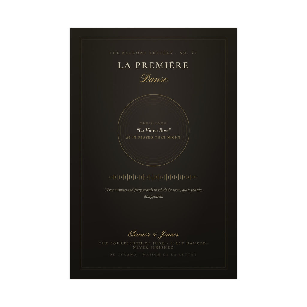 La Première Danse — Your First Dance, Made Into Art