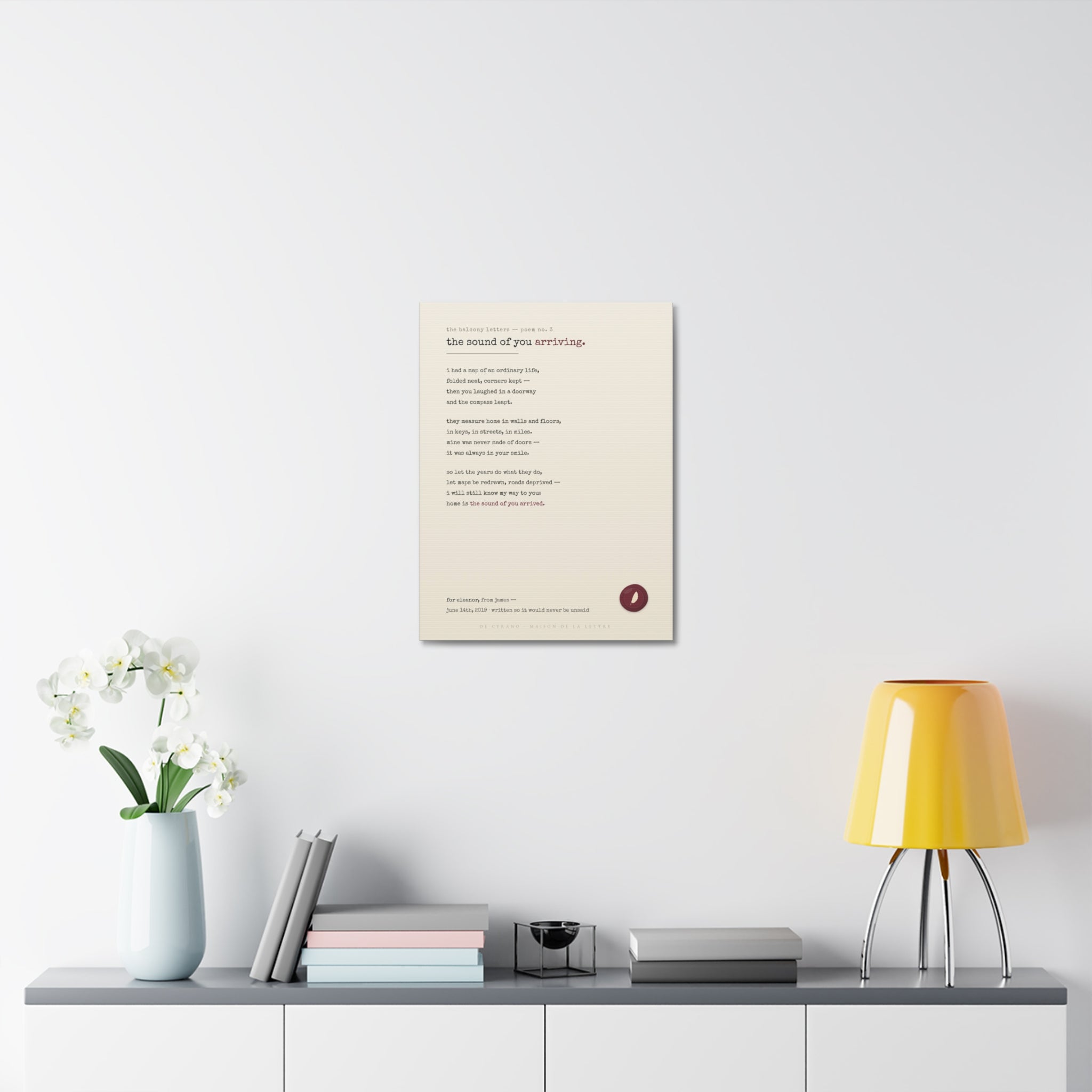 Le Poème — Your Story in Verse on Canvas