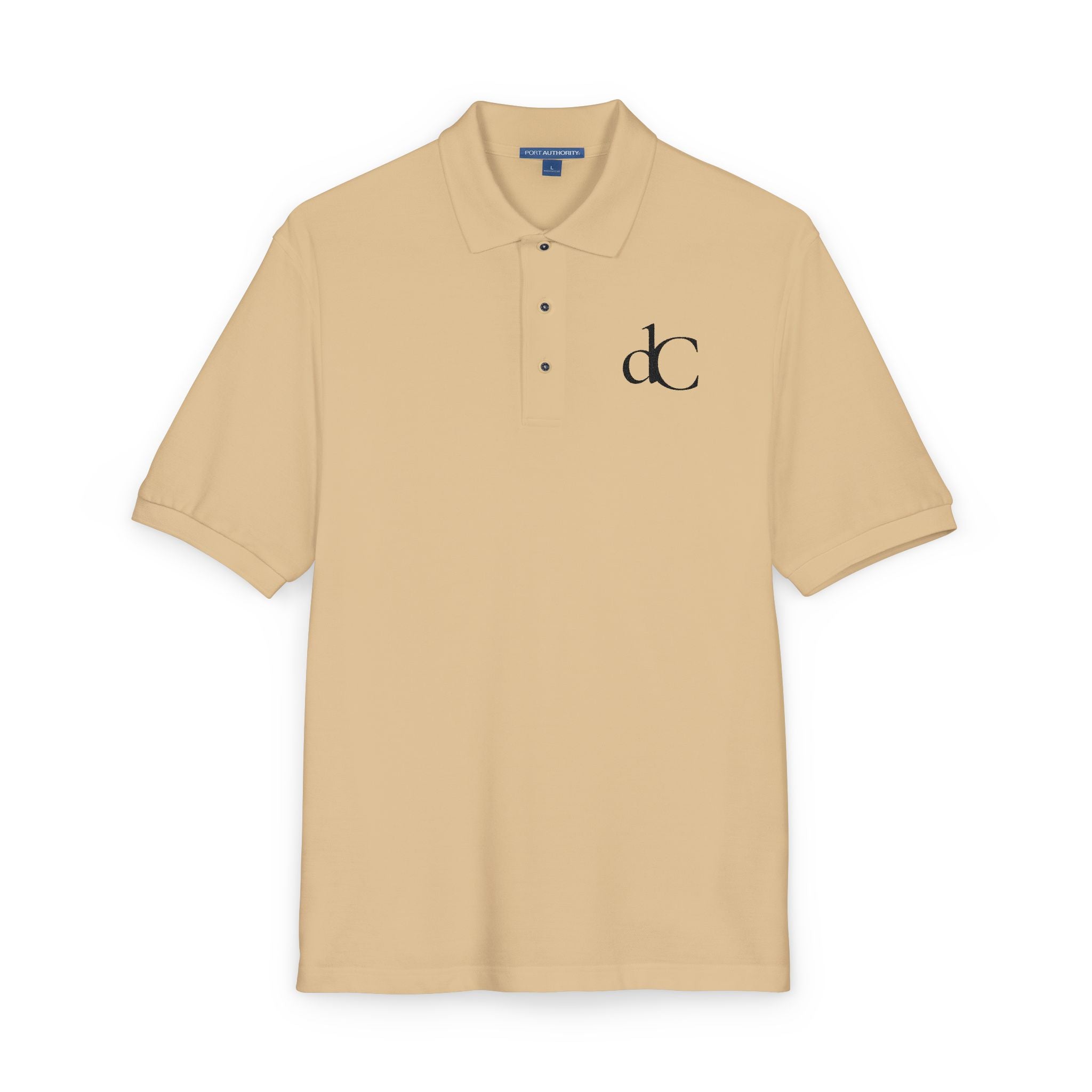 The Gascon | Stone Embroidered Polo Shirt — dC Monogram